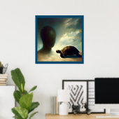 スピリットアニマルカメ1 ポスター (ホームオフィス)