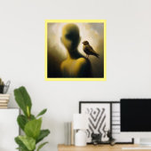 スピリットアニマルゴールドフィンチ2 ポスター (ホームオフィス)