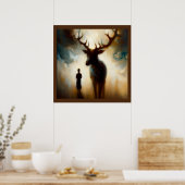 スピリットアニマルシカ1 ポスター (キッチン)