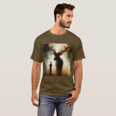 スピリットアニマルシカ1 Tシャツ (正面フル)