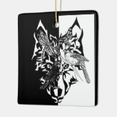 スピリットアニマルセラミックスオーナメント セラミックオーナメント (左)