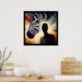 スピリットアニマルゼブラ2 ポスター (キッチン)