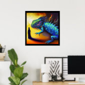 スピリットアニマルトカゲ3 ポスター (ホームオフィス)