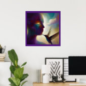 スピリットアニマルハミングバード1 ポスター (ホームオフィス)