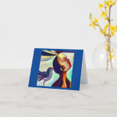 スピリットアニマルハミングバード2 カード (黄色い花)