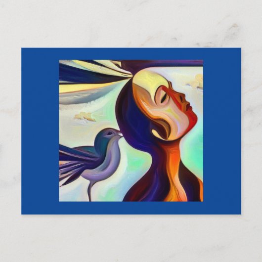 スピリットアニマルハミングバード2 ポストカード (正面)