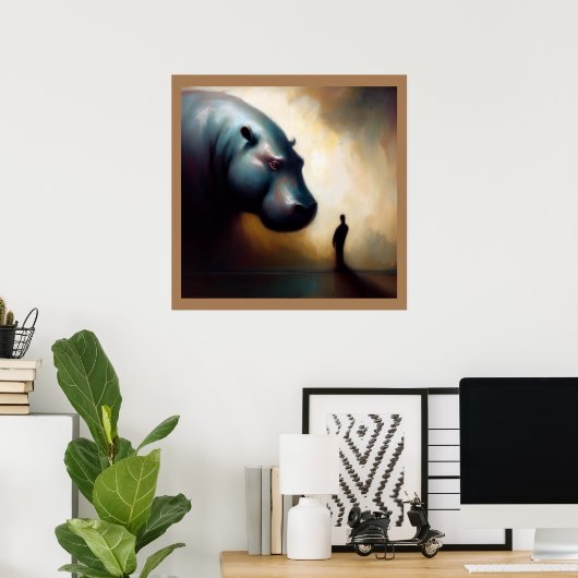 スピリットアニマルヒポタマス2 ポスター (ホームオフィス)