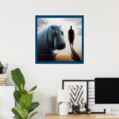 スピリットアニマルヒポタマス3 ポスター (ホームオフィス)