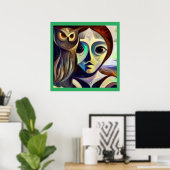 スピリットアニマルフクロウ3 ポスター (ホームオフィス)