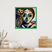 スピリットアニマルフクロウ3 ポスター (キッチン)