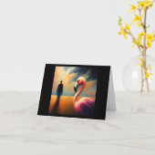 スピリットアニマルフラミンゴ1 カード (黄色い花)