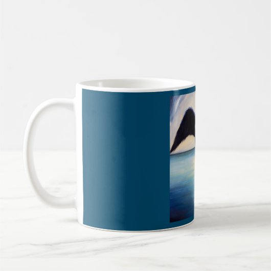 スピリットアニマルブラックスワン1 コーヒーマグカップ (左)