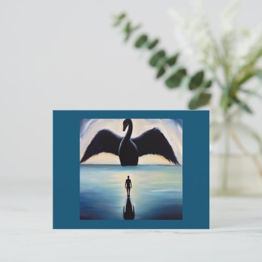 スピリットアニマルブラックスワン1 ポストカード (スタンド正面)