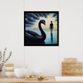 スピリットアニマルブラックスワン2 ポスター (キッチン)