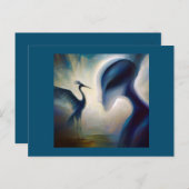 スピリットアニマルヘロン1 ポストカード (正面/裏面)