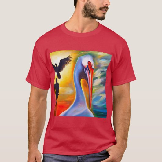 スピリットアニマルペリカン2 Tシャツ (正面)