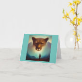 スピリットアニマルマウンテンライオン3 カード (黄色い花)