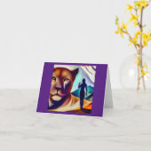 スピリットアニマルマウンテンライオン(1) カード (黄色い花)