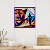 スピリットアニマルマウンテンライオン(1) ポスター (キッチン)