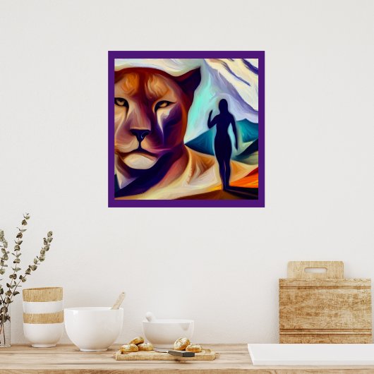 スピリットアニマルマウンテンライオン(1) ポスター (キッチン)