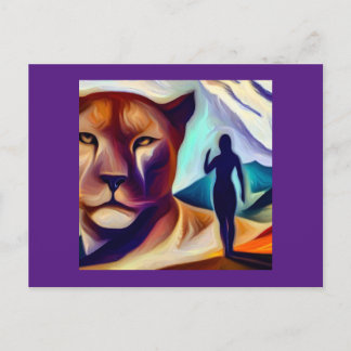 スピリットアニマルマウンテンライオン(1) ポストカード