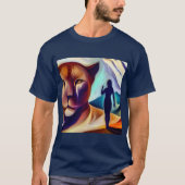 スピリットアニマルマウンテンライオン(1) Tシャツ (正面)
