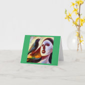 スピリットアニマルモッキンバード3 カード (黄色い花)