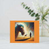 スピリットアニマルラクダ1 ポストカード (スタンド正面)