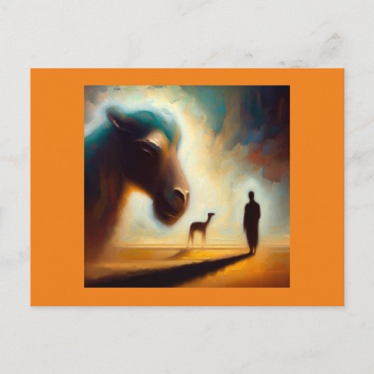 スピリットアニマルラクダ1 ポストカード (正面)