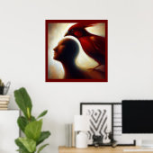 スピリットアニマル（鳥）ショウジョウコウカンチョウ1 ポスター (ホームオフィス)