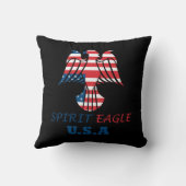 スピリットイーグルUSA国旗 クッション (裏面)