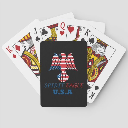 スピリットイーグルUSA国旗 トランプ (裏面)