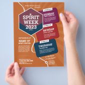 スピリットウィークフライヤーテンプレート チラシ (手)
