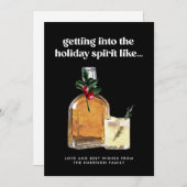 スピリットウイスキーのカクテルホールに入おもしろいる シーズンカード (正面/裏面)