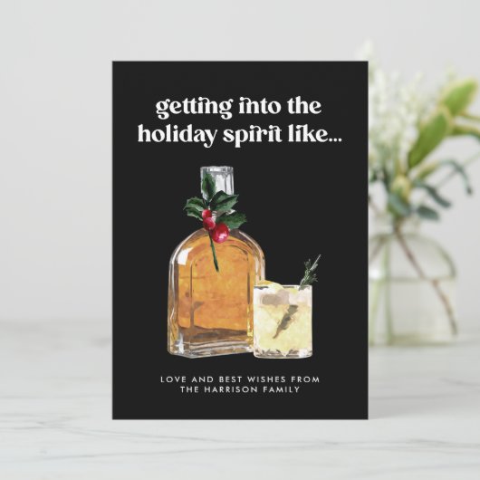 スピリットウイスキーのカクテルホールに入おもしろいる シーズンカード (スタンド正面)