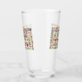 スピリットウェイの前向き言葉考える1 タンブラーグラス (左)