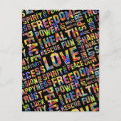 スピリットウェイの前向き言葉考える1 ポストカード (正面)