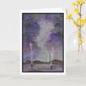 スピリットウォーカー空白のグリーティングカード カード (黄色い花)