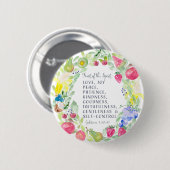 スピリットウォーターのカラーアートワークの果実 缶バッジ (正面&裏面)