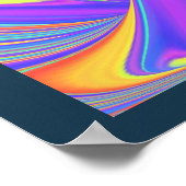 スピリットオブサマーブリーズ抽象芸術3Dレインボワート ポスター (角)