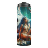 スピリットガイド、女性、フォレストのセレニティ。 タンブラー (正面)