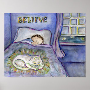 スピリットキティ猫の哀悼アートポスタープリント ポスター