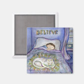 スピリットキティ猫ペット悲しみアートマグネット マグネット (正面/裏面)