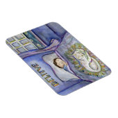 スピリットキティ猫ペット悲しみアートマグネット マグネット (右側)