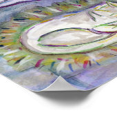 スピリットキティ猫追悼アートポスター印刷 ポスター (角)