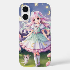 スピリットキャットフォンケース – マジカルガールかわいい iPhone 16ケース