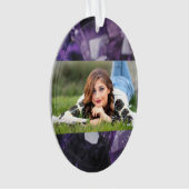 スピリットクォーツホリスティックヒーリングパープルアメジスト オーナメント (正面)