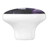 スピリットクォーツホリスティックヒーリングパープルアメジスト セラミックノブ (側面)