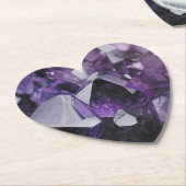 スピリットクォーツホリスティックヒーリングパープルアメジスト ペーパーコースター (アングル)