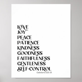 スピリットクリスチャンの壁の装飾の果実 ポスター